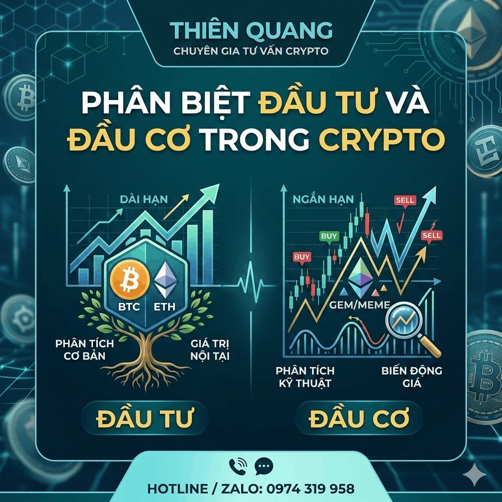 Phân biệt Đầu tư và Đầu cơ Crypto: Chiến lược nào dành cho bạn? | Chuyên gia Thiên Quang