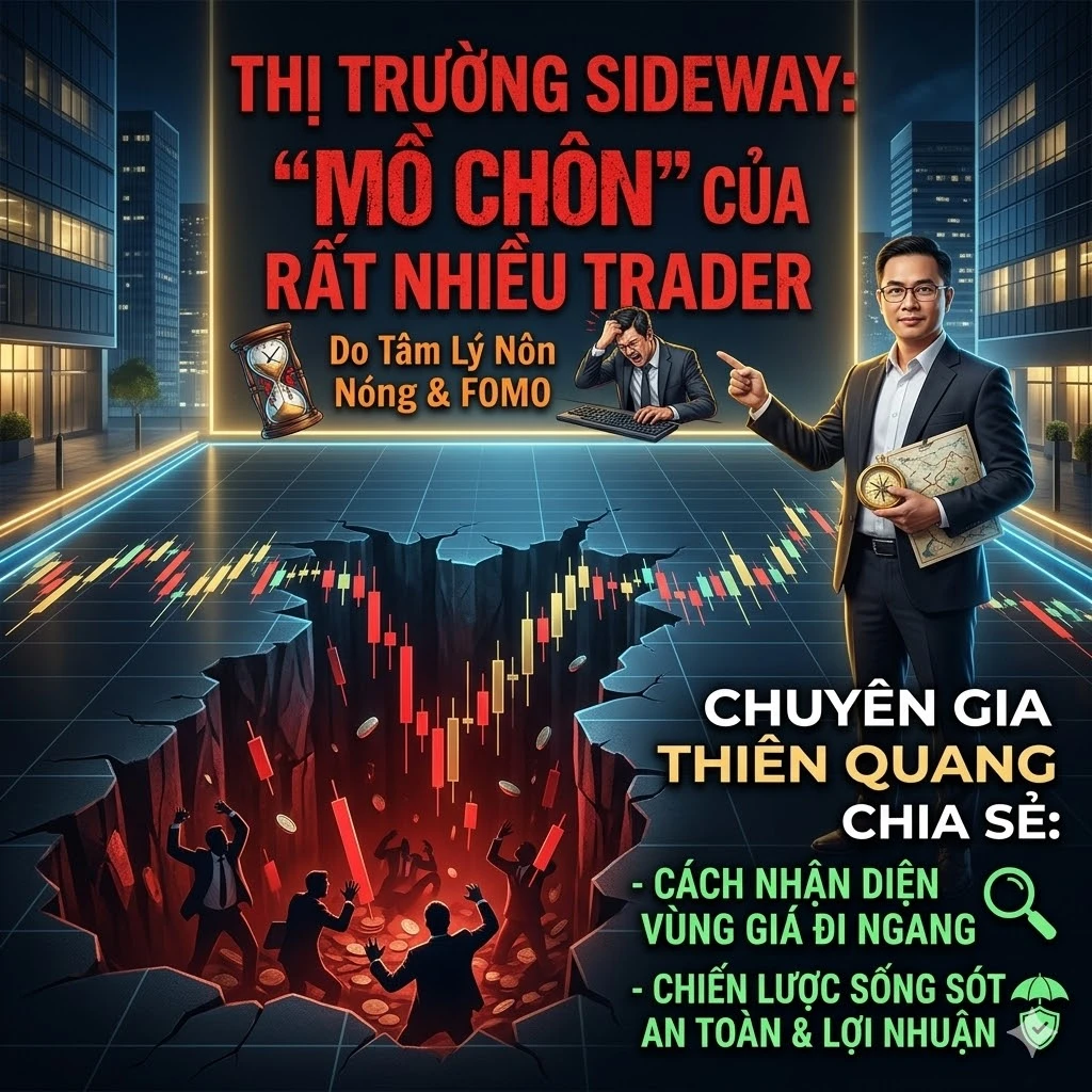 Sideway là gì? Cách "cái bẫy" Sideway bào mòn tài khoản trader | Chuyên gia Thiên Quang