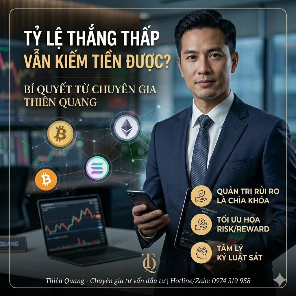 Tỷ lệ thắng thấp vẫn kiếm bộn tiền từ Crypto: Nghịch lý hay sự thật?